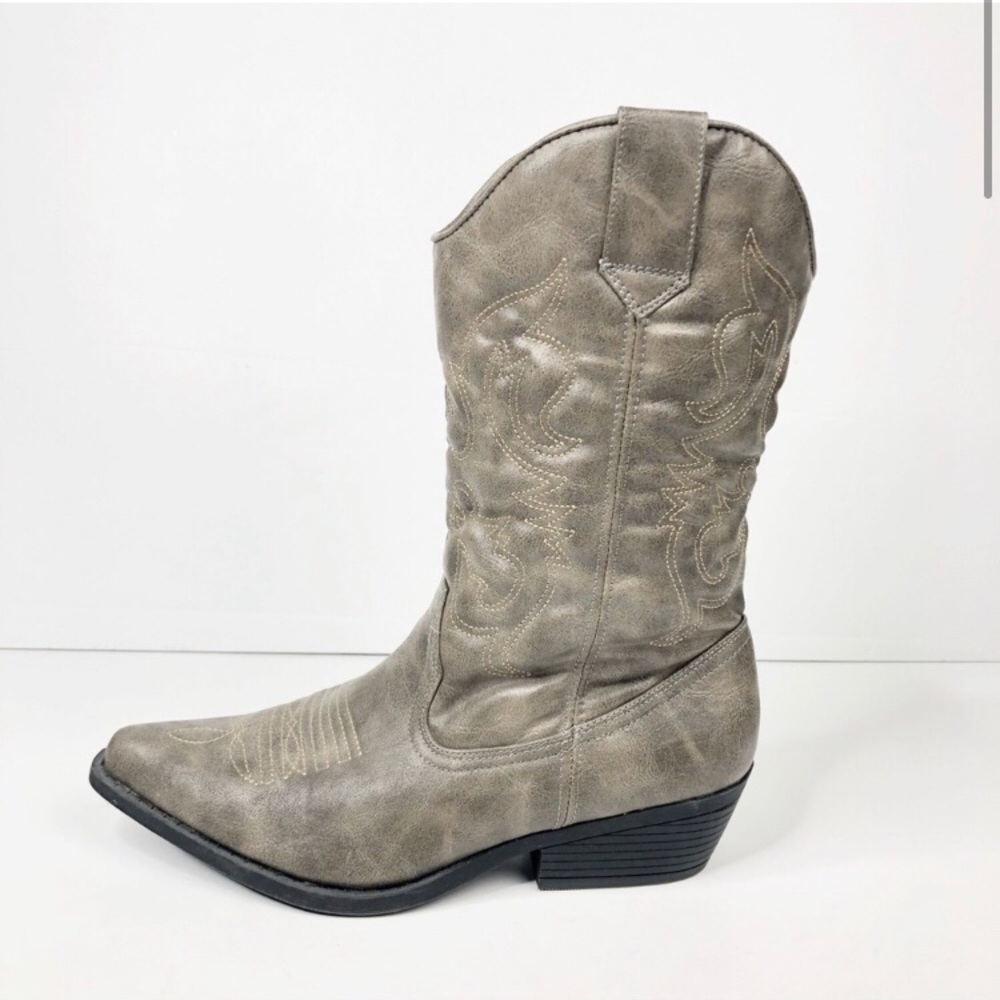 Mossimo Supply Co Target Cowgirl Boots Grey Sz 10